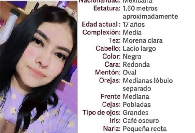 Jenifer de 17 años desapareció en Atlixco
