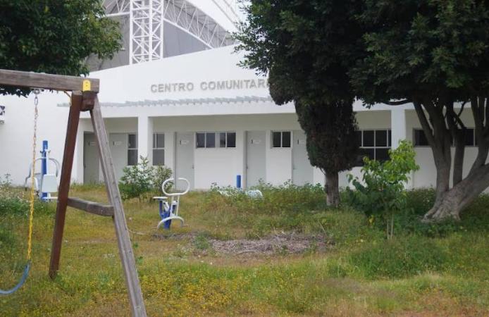 Abandonado luce el Centro Comunitario de Tecamachalco