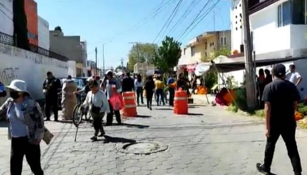 Se desbordó presencia de visitantes en panteones de Cholula