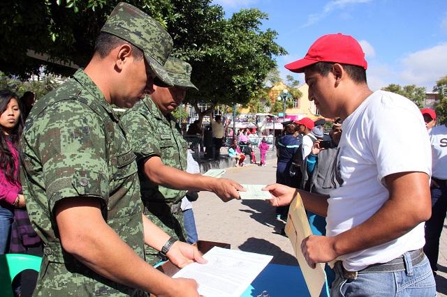 Este domingo habrá sorteo del Servicio Militar en Puebla capital