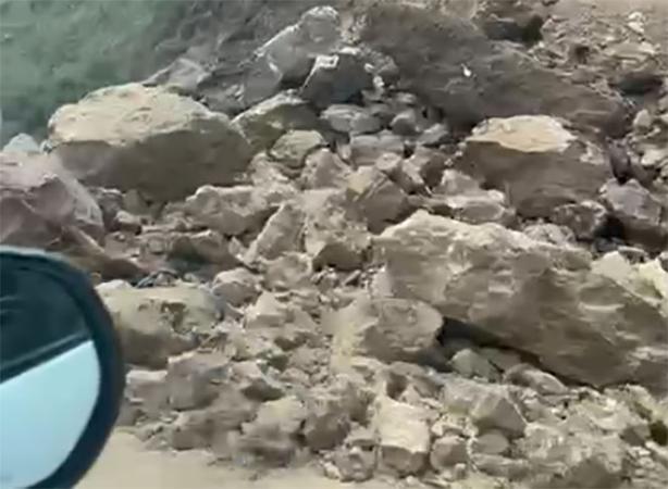 Se registra derrumbe en la autopista Tlaxcala-Apizaco