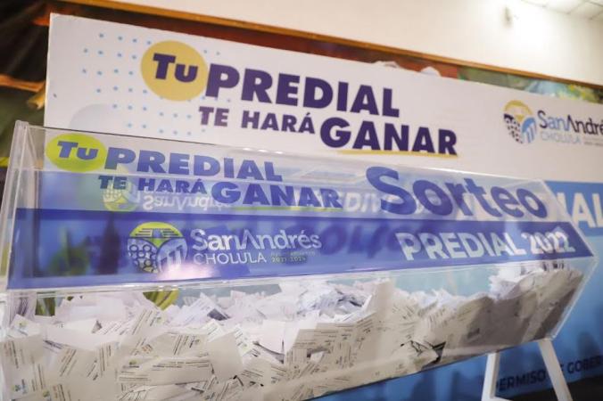 Ellos son los ganadores del Sorteo Predial 2022 de San Andrés Cholula