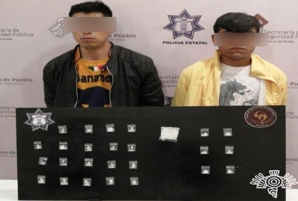 Caen con 25 dosis de cristal en Tehuacán