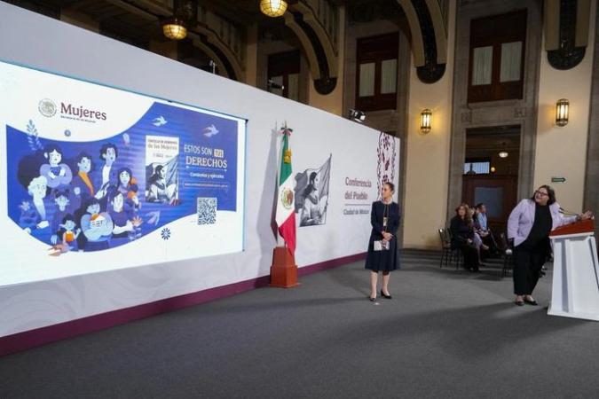 Sheinbaum presenta la cartilla de derechos de las mujeres en el marco del 8M