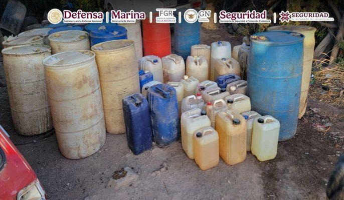 En Hidalgo caten inmueble usado para almacenar hidrocarburo; hay 5 detenidos