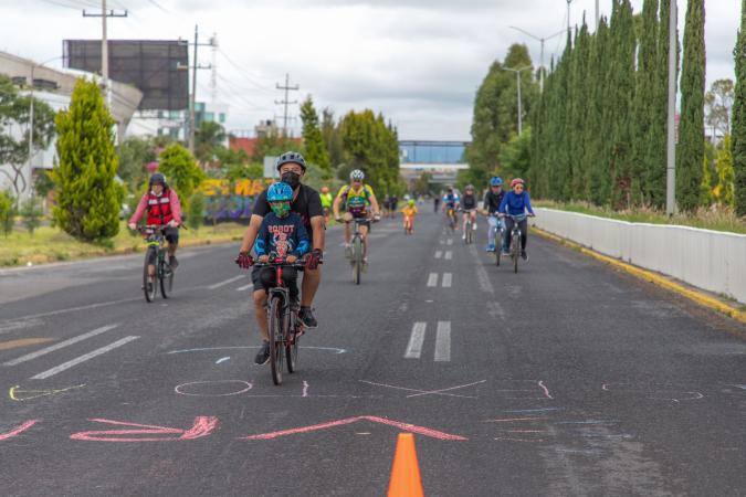 En puerta, Carrera Ciclista en San Andrés Cholula