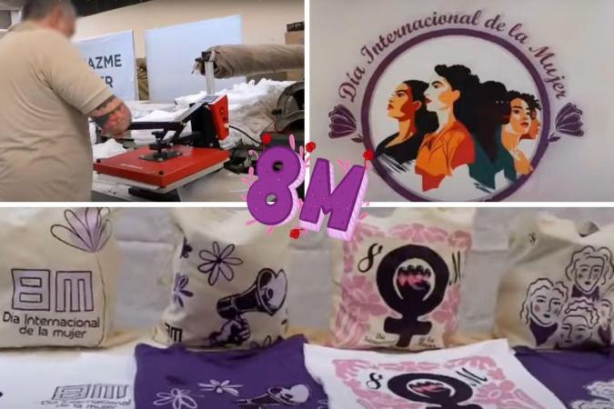 Reclusos elaboran playeras y bolsas ecológicas para conmemorar el Día de la Mujer