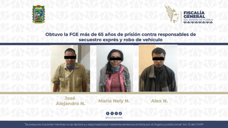 Le dan 65 años de prisión a banda por secuestro exprés en El Seco