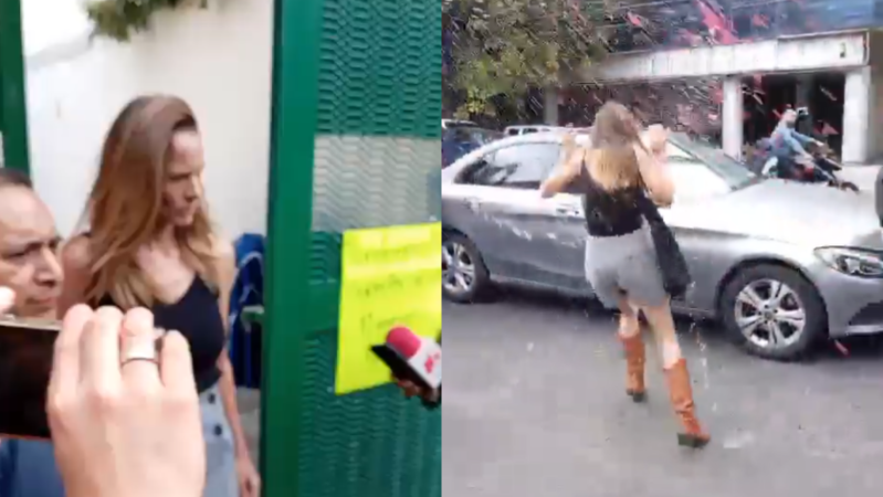 Agreden a Ximena Pichel, "Lady Racista", al salir de audiencia en CDMX