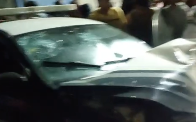 Dos policías heridos tras accidente de patrulla en General Felipe Ángeles