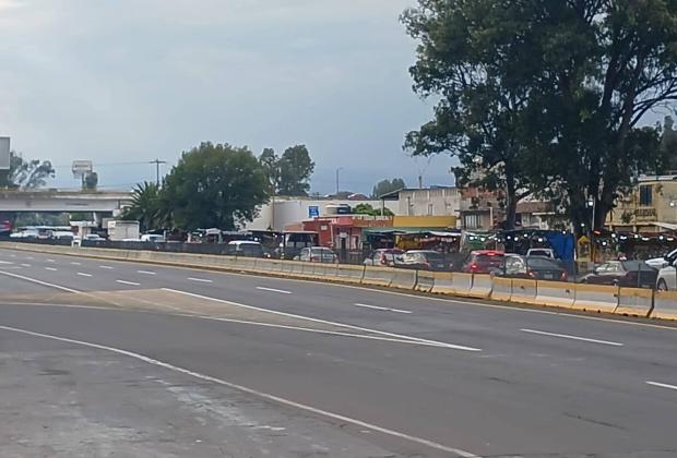 Cierran autopista México-Puebla tras detención de personas 