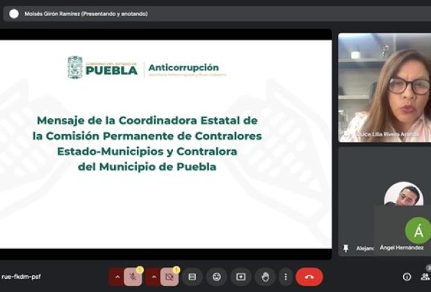 Participa Contraloría de Puebla capital en capacitación en materia de ética e integridad