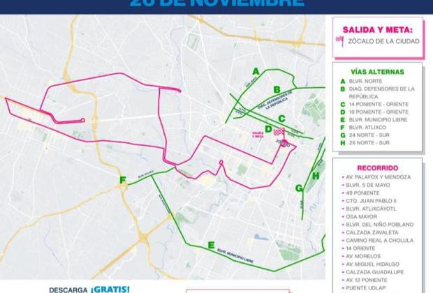 Habrá Maratón en Puebla capital este fin; checa los cierres viales 