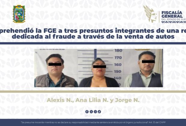 Cae red dedicada al fraude a través de la venta de autos en Puebla
