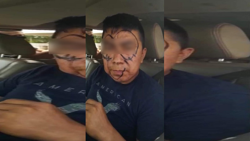 VIDEO: Sicarios humillan a militar frente a su familia