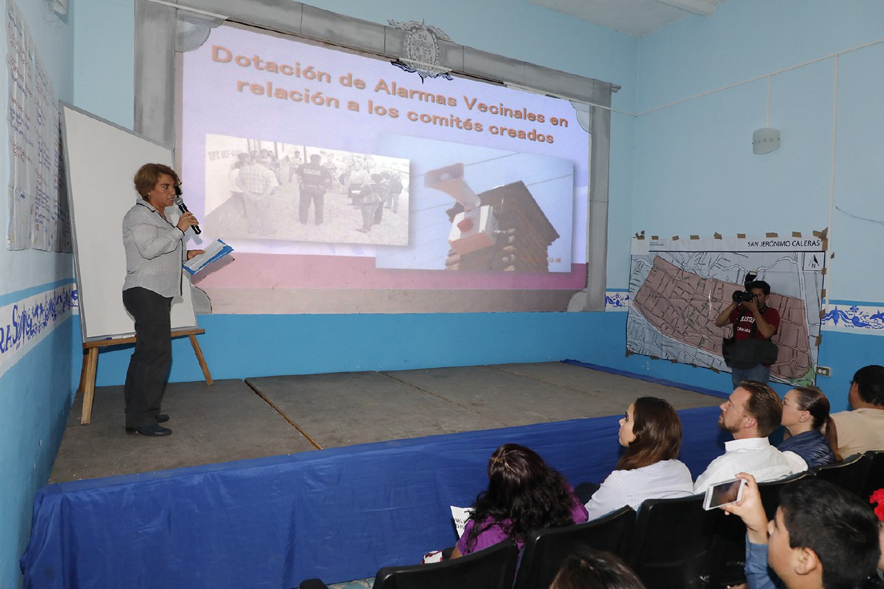 Banck supervisa videovigilancia en San Jerónimo Caleras