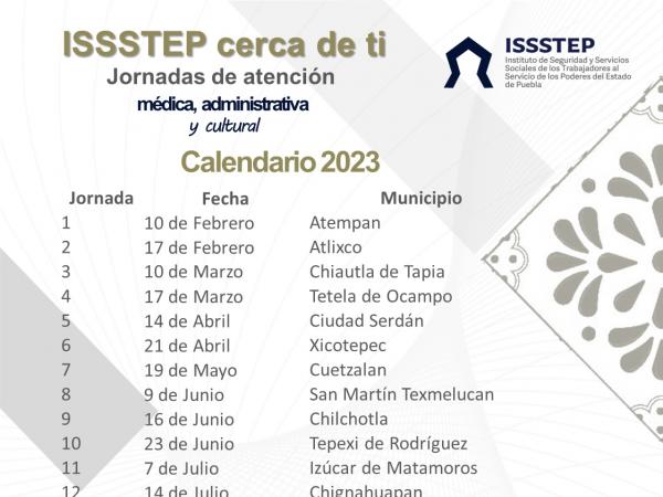 ISSSTEP cerca de ti llevará atención médica y servicios a municipios más alejados