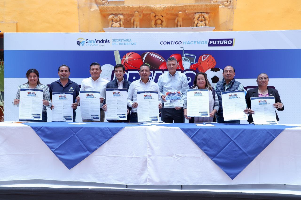 San Andrés Cholula presenta convocatoria del Premio Municipal del Deporte