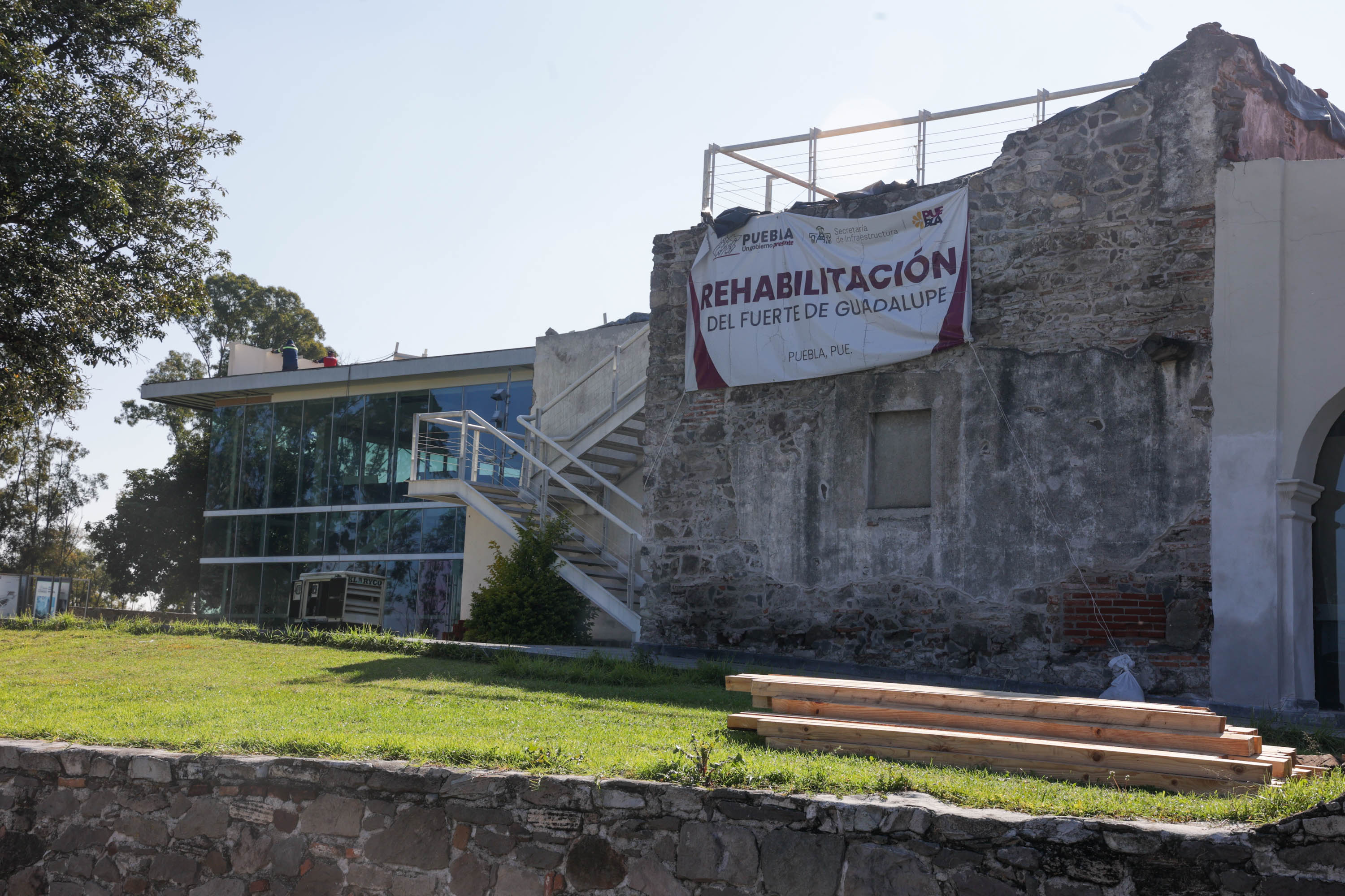 VIDEO Continúan los trabajos de rehabilitación en el Fuerte de Guadalupe