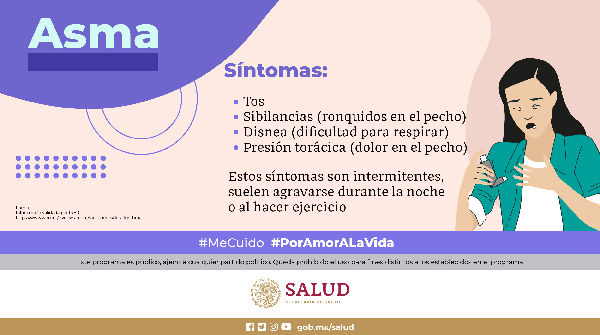 Hasta 73% de las personas con asma no están diagnosticadas de forma adecuada