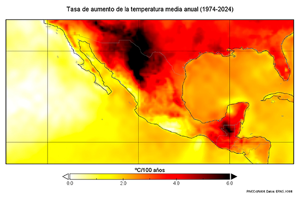 2024 fue el año más caluroso en México y 103 países