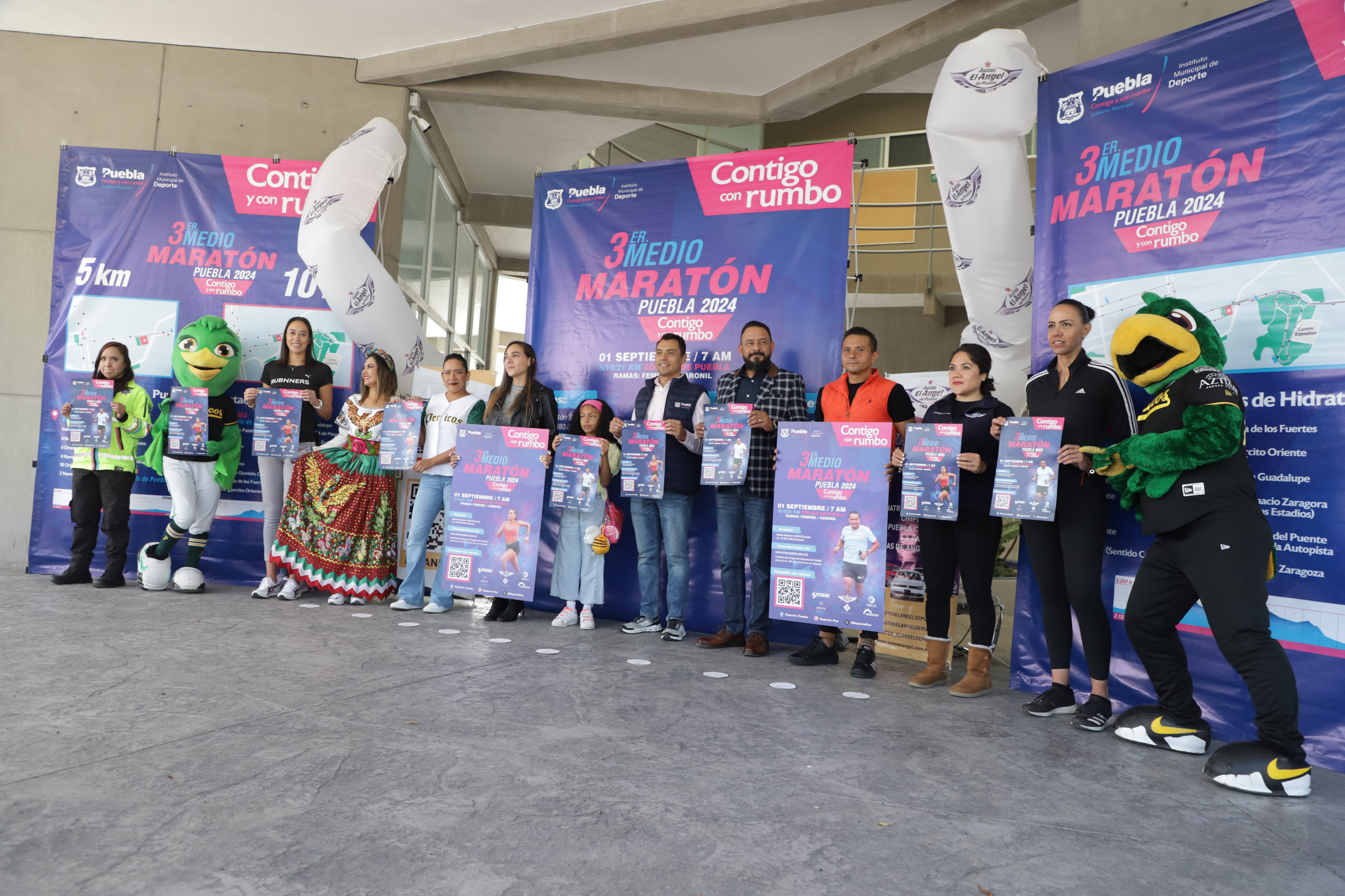 VIDEO Anuncian Tercer Medio Maratón Puebla Contigo y Con Rumbo