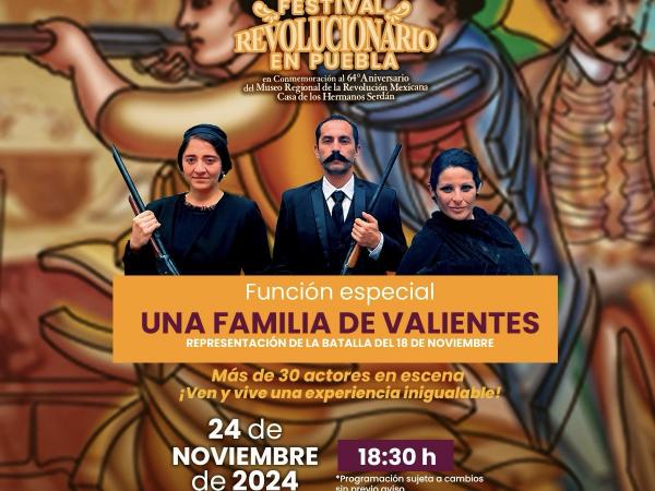 Anuncia Museos Puebla el Festival Revolucionario en su cartelera de noviembre