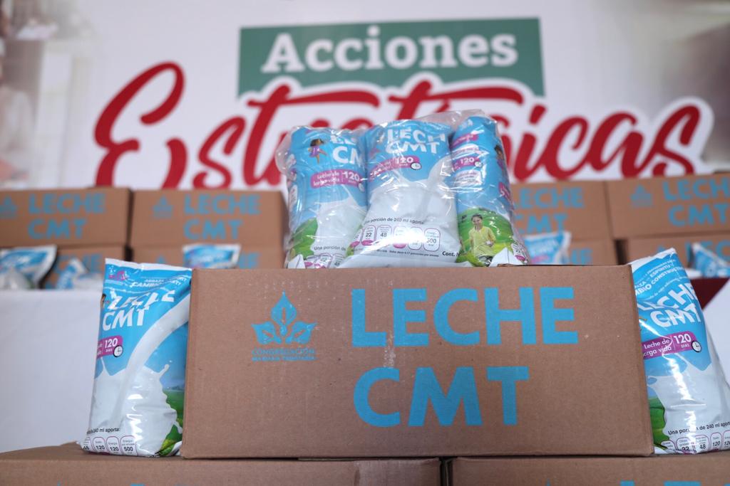 Recibe San Andrés Cholula 20 mil litros de leche de Bienestar Estatal