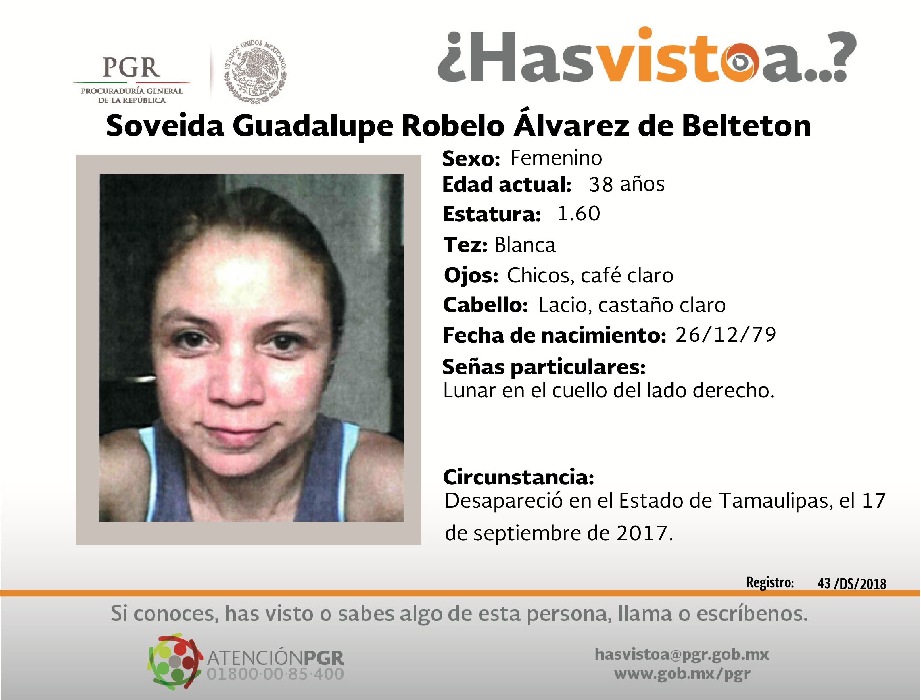 #SeBusca Ayúdanos a localizar a Soveida Guadalupe