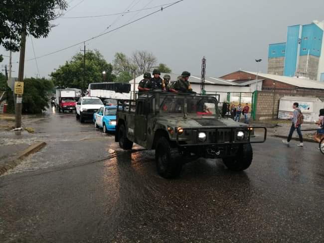 Continuará ejército en las calles de Tehuacán por alerta de lluvias
