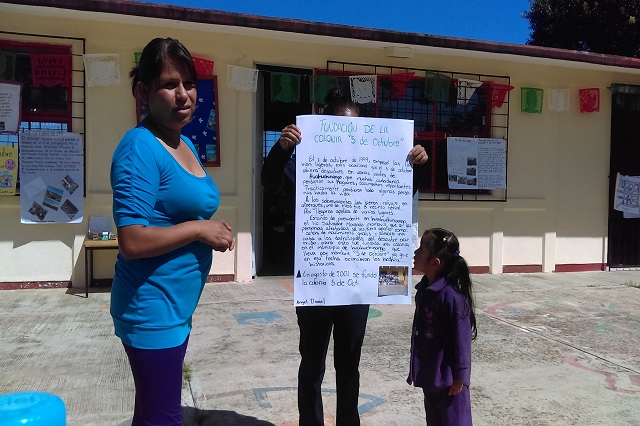 Conmemoran en preescolar la tragedia de la década en Huauchinango