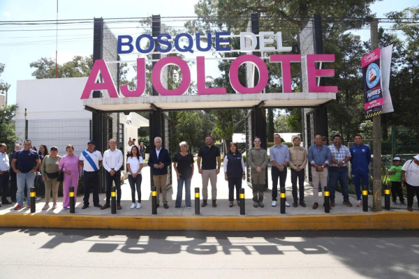 Entrega Ayuntamiento de Puebla segunda etapa del parque del ajolote