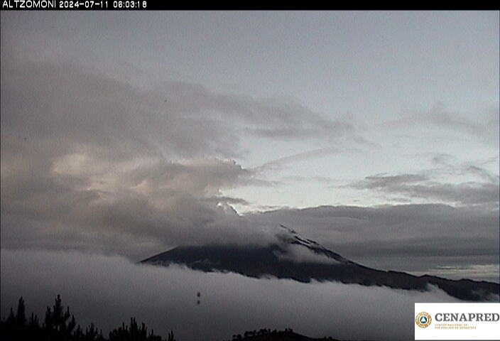 Popocatépetl registra solo 5 exhalaciones y un sismo