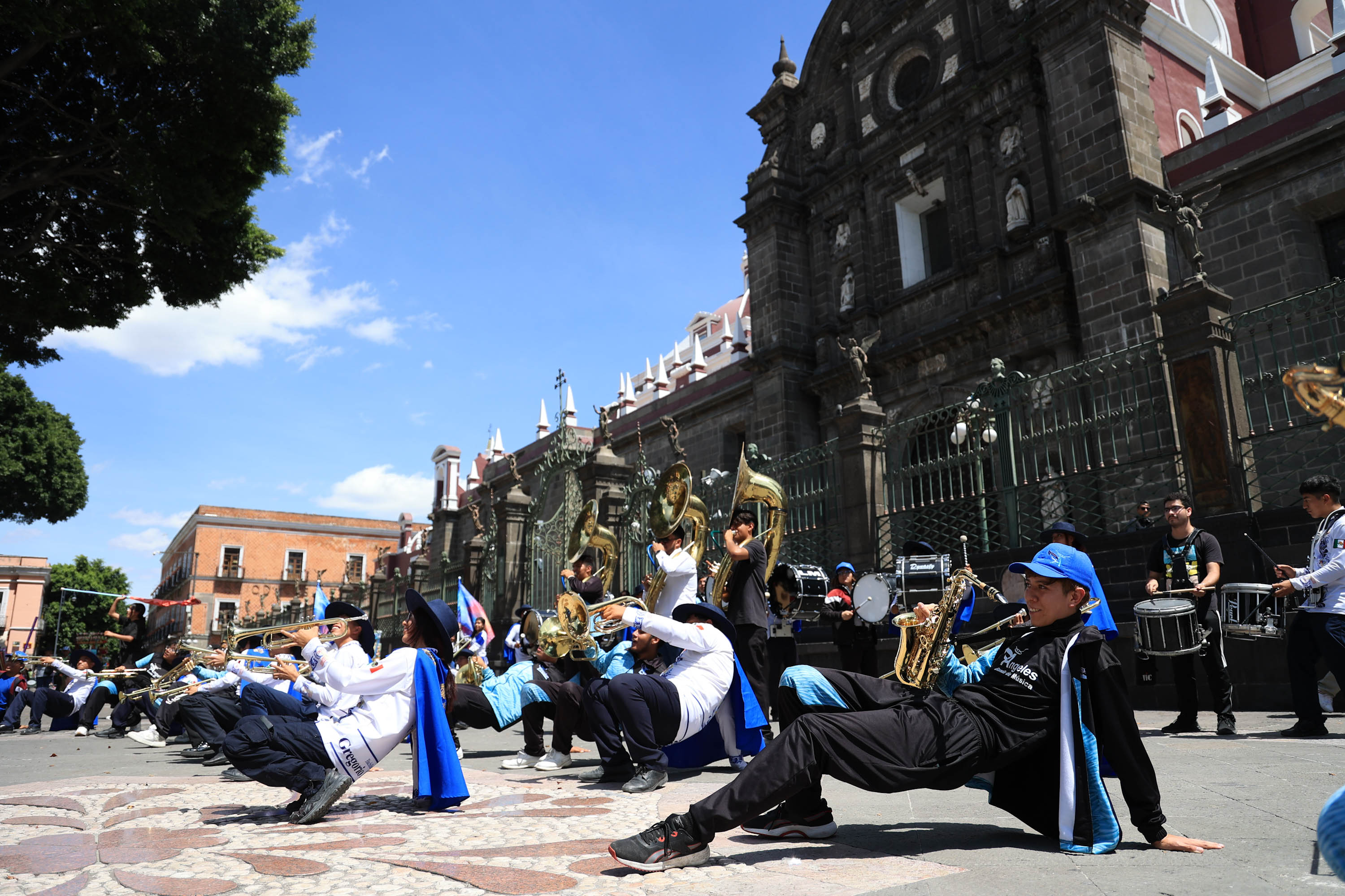 VIDEO Se presenta la Marching Band de la Gregorio de Gante