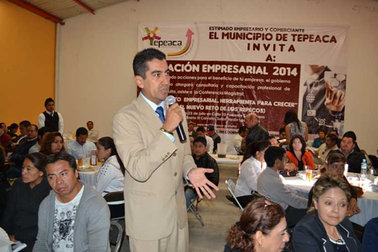 Ayuntamiento de Tepeaca trabaja a favor del desarrollo del sector empresarial