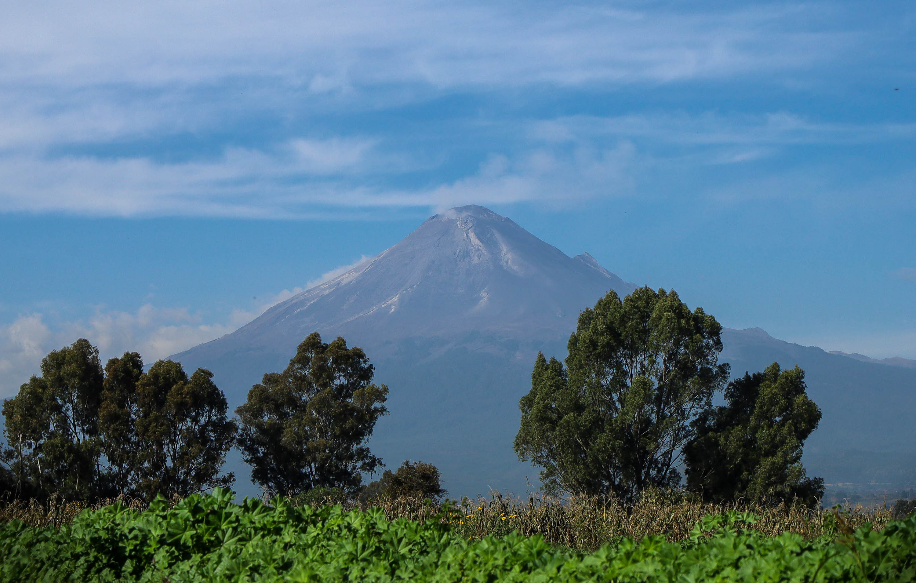 VIDEO El volcán Popocatépetl amanece nuevamente en calma