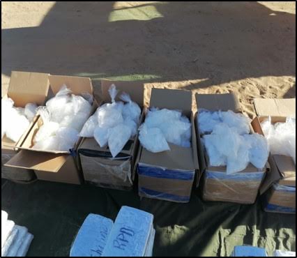 Aseguran media tonelada de droga en Baja California