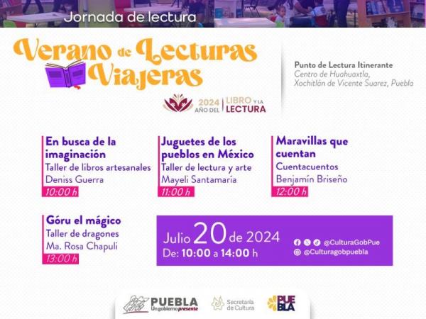 Llevará gobierno estatal Verano de Lecturas Viajeras a municipios