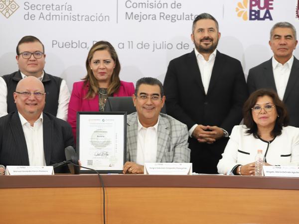 Puebla, ejemplo nacional en simplificación de trámites y mejora regulatoria: Céspedes