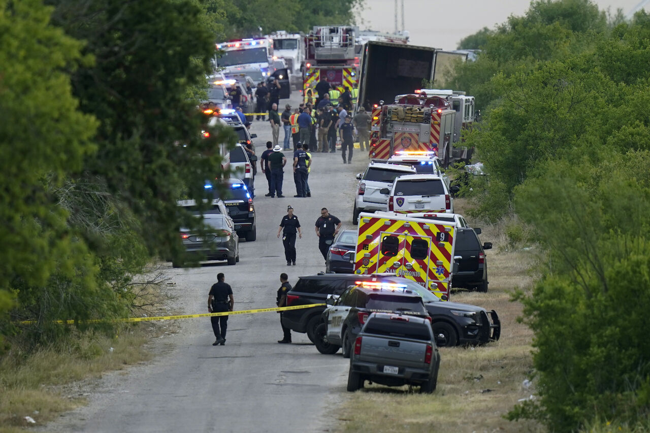 Aumentó a 53 las víctimas del tráiler abandonado en Texas