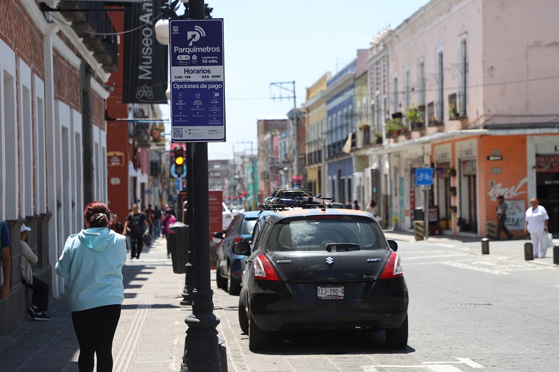 Diputados aprueban el regreso del cobro de parquímetros en Puebla