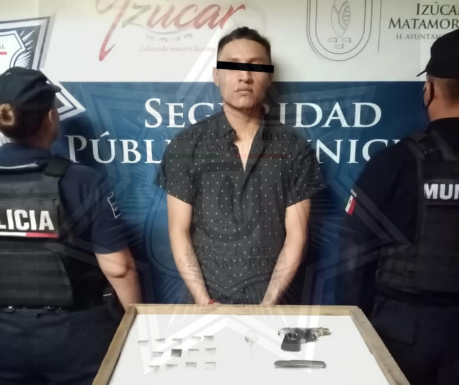 Detienen a narcomenudista en Izúcar de Matamoros