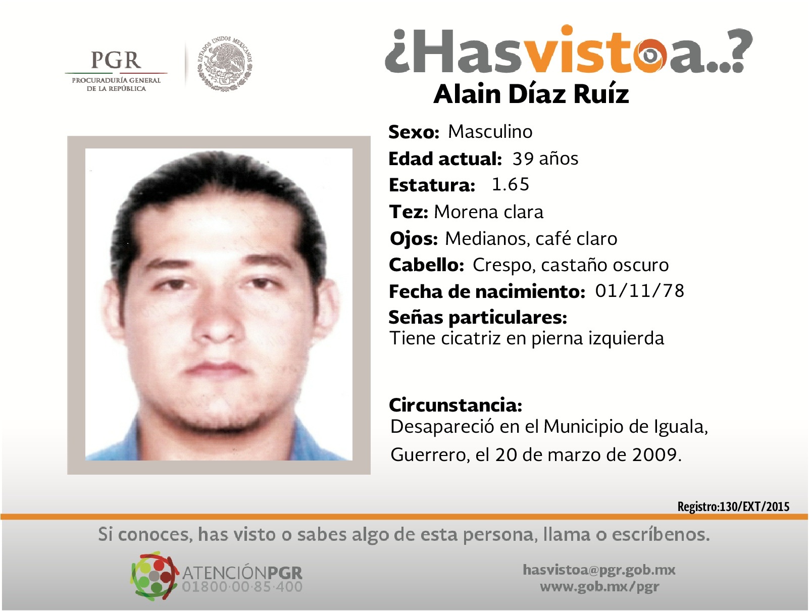 #SeBusca Ayúdanos a localizar a Alain Díaz