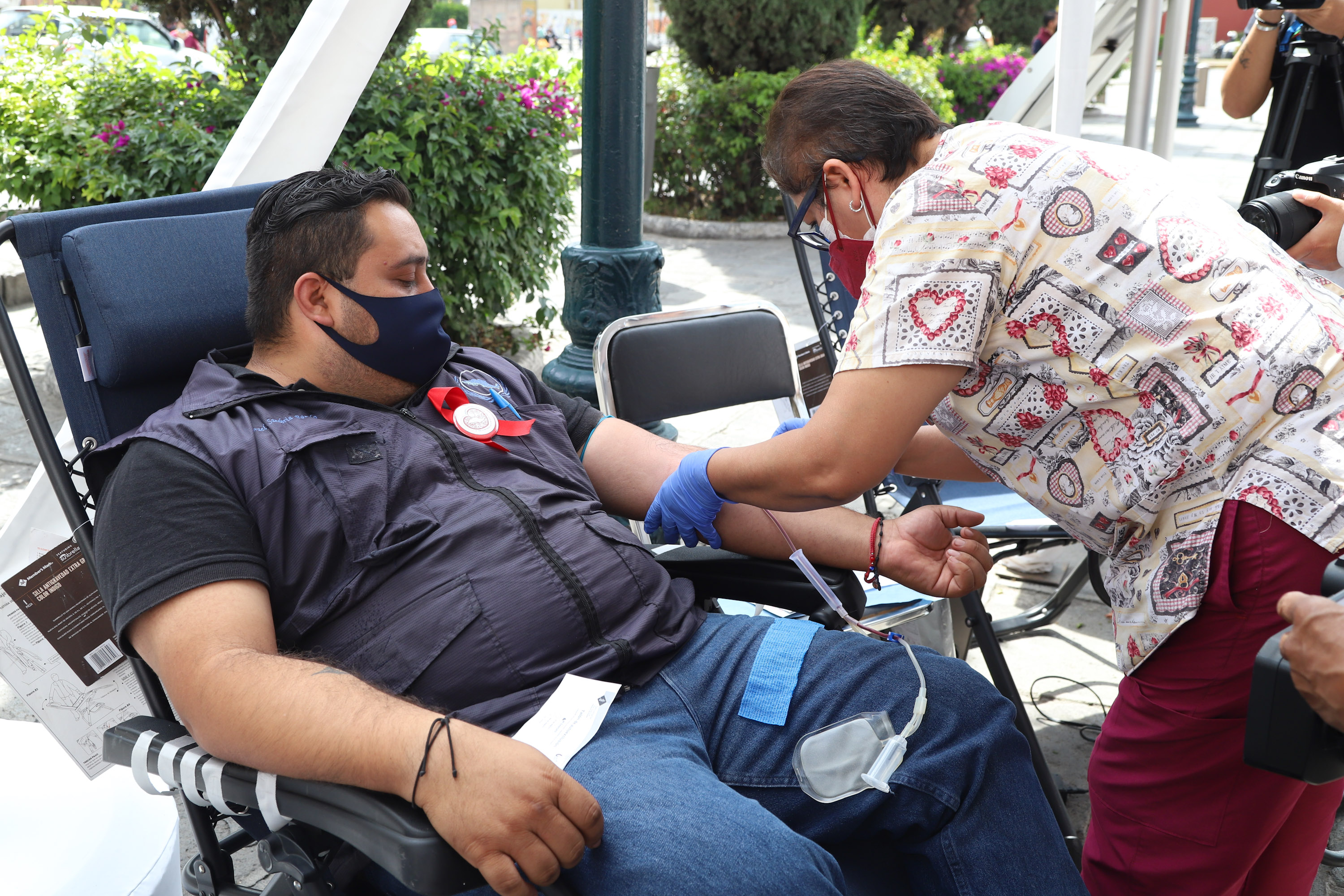 VIDEO Realiza Salud colecta externa de donación de sangre