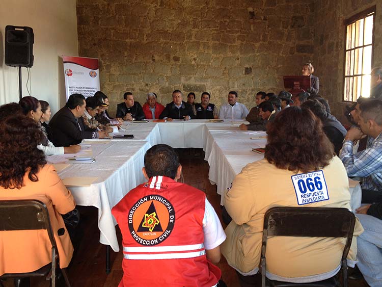 Instalan Consejo permanente de Protección Civil en Zacatlán