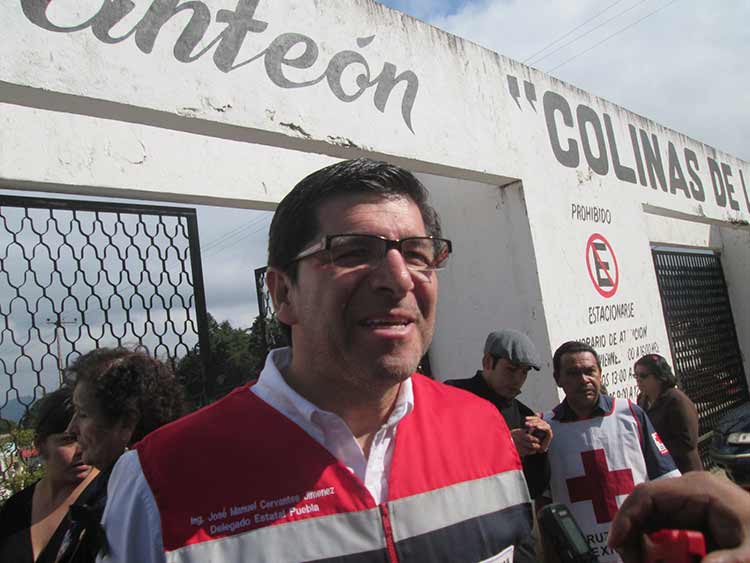 Apoyarán con 550 mil pesos a familia de coordinador de Cruz Roja Huauchiango