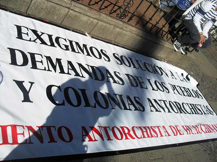 Amagan Antorchistas con manifestarse en contra del edil de Huauchinango
