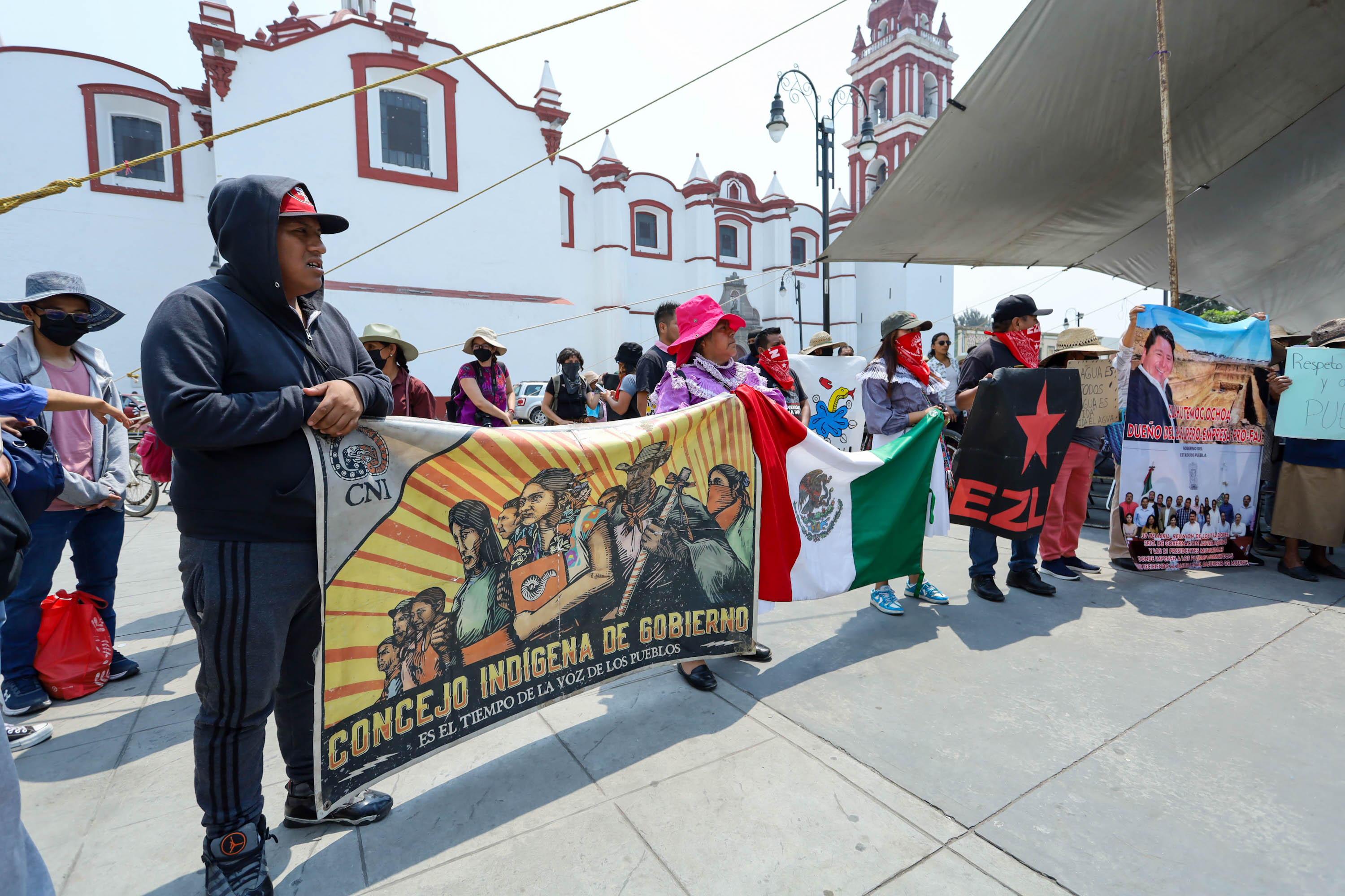 VIDEO Pueblos Cholultecas realizan asamblea en La Concordia