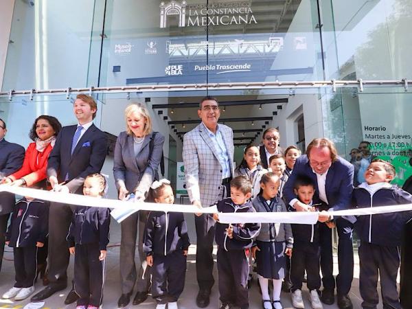 Sergio Salomón inaugura rehabilitación de La Constancia Mexicana