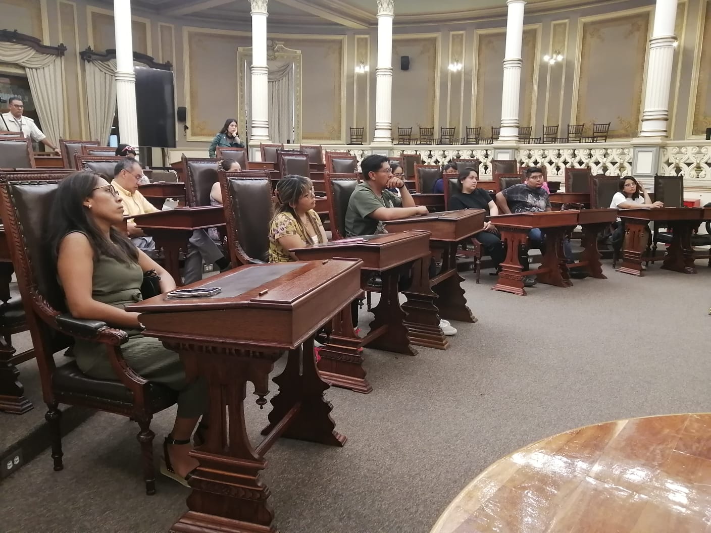 Recibe Congreso de Puebla visita de la Coalición Mexicana de la ciudad de Nueva York